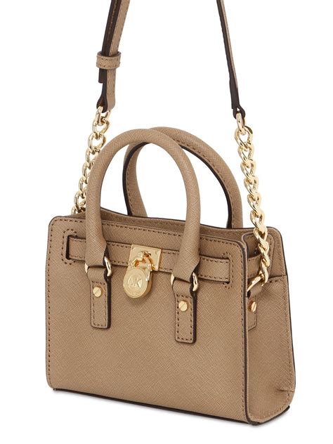 michael kors saffiano hamilton gold label|Michael Kors Hamilton bag.